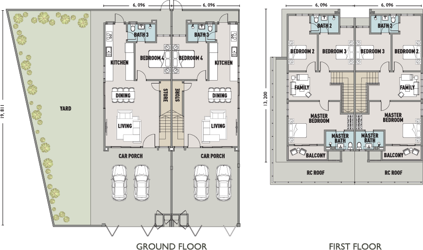 Tetra Residences Type B1 & B Map